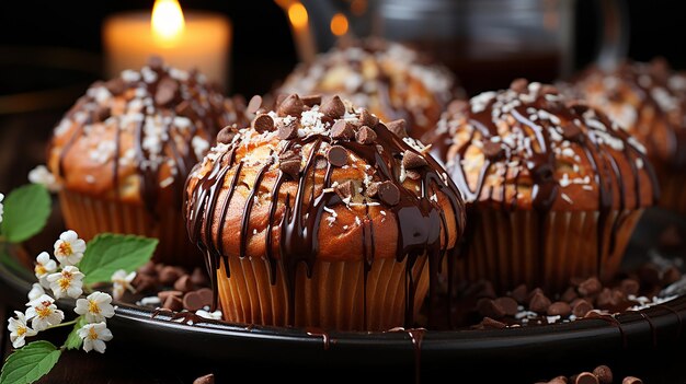 Muffins Caseiros De Chocolate
