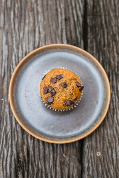 Muffins con chispas de chocolate