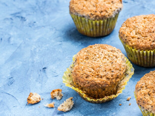 Muffins com sementes de chia