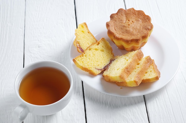 Muffins de chá e baunilha