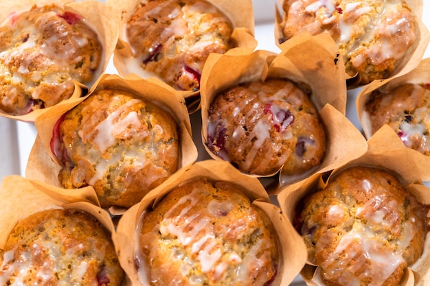 muffins de cranberry