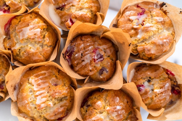 muffins de cranberry