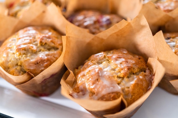 muffins de cranberry