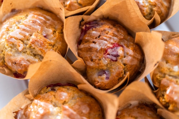 muffins de cranberry