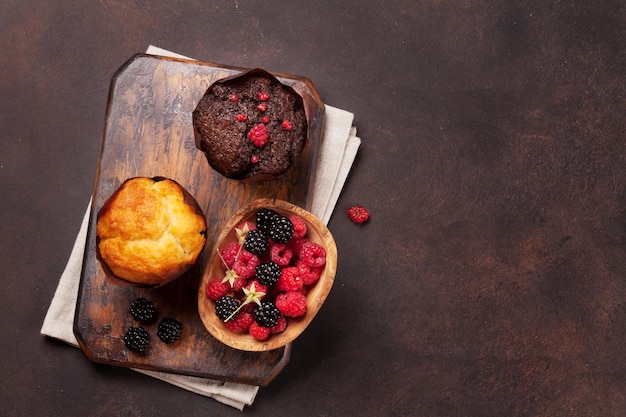 Muffins mit Beeren