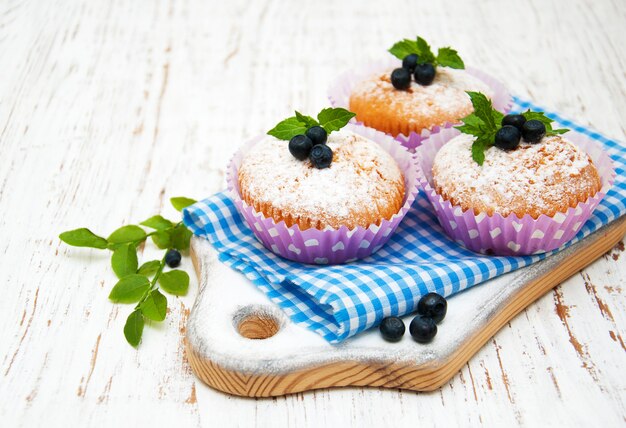 Muffins mit Heidelbeeren