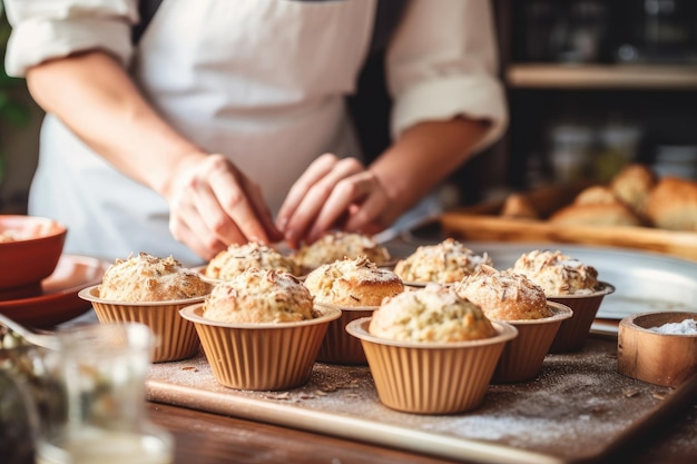 Muffins (muffins) también conocidos como muffins