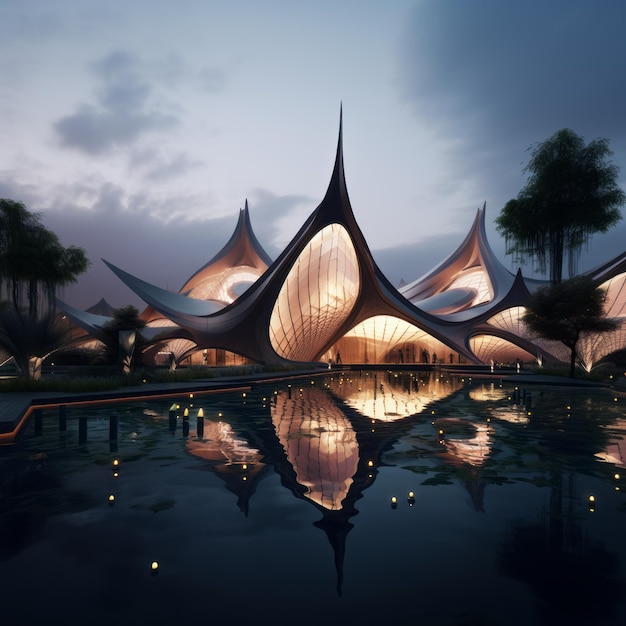 Mughal Reflections enthüllt Indiens futuristisches architektonisches Wunder, das parametrische Organik umfasst