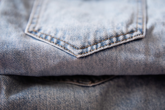 Muita textura jeans azul denim é a moda clássica de índigo.