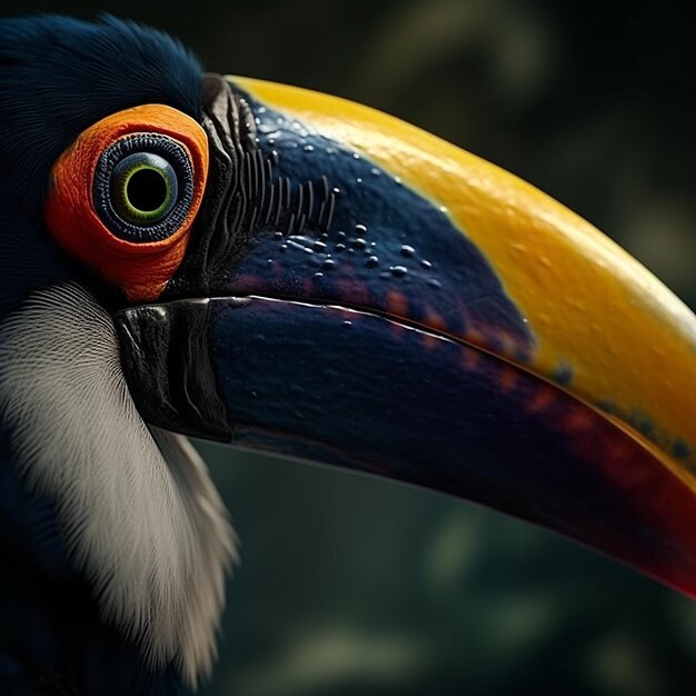 Muito boa foto de um tucano. IA generativa.