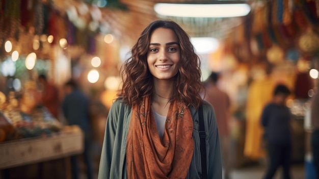 Muito bonita, muito atraente, jovem mulher do Oriente Médio.