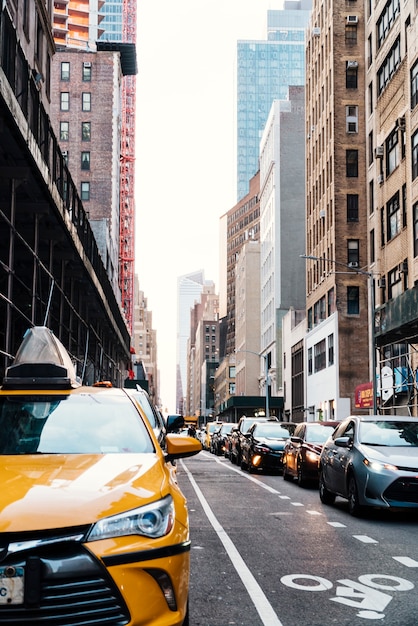 Muito tráfego na estrada em nova york