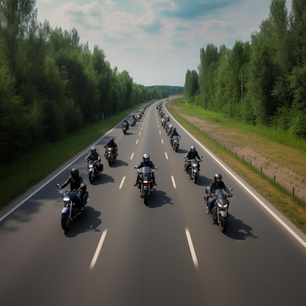 muitos motociclistas andam de capacete