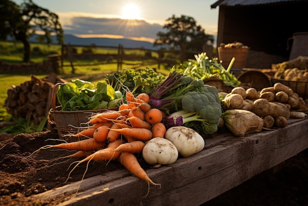 Foto muitos vegetais