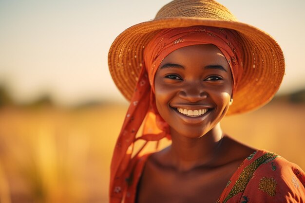 Foto mujer africana