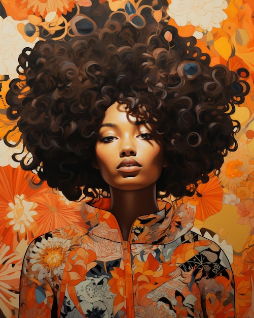 mujer afro