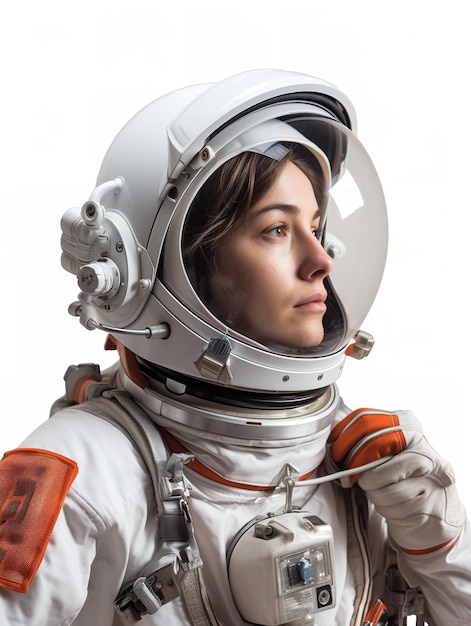 Mujer astronauta pionera generada por IA