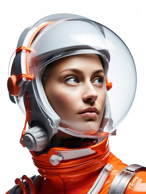 Mujer astronauta pionera generada por IA