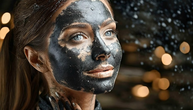 Foto mujer autocuidado máscaram de belleza 2