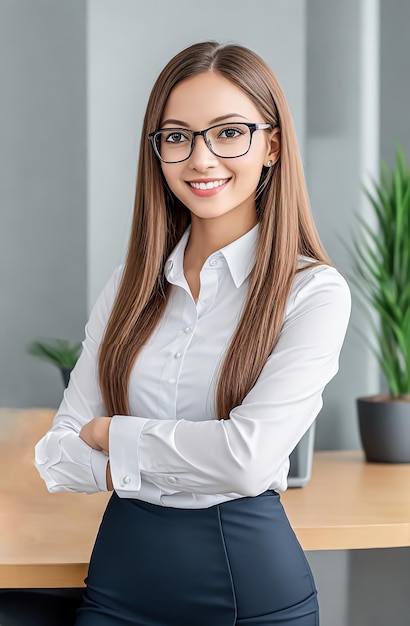 Mujer de belleza segura