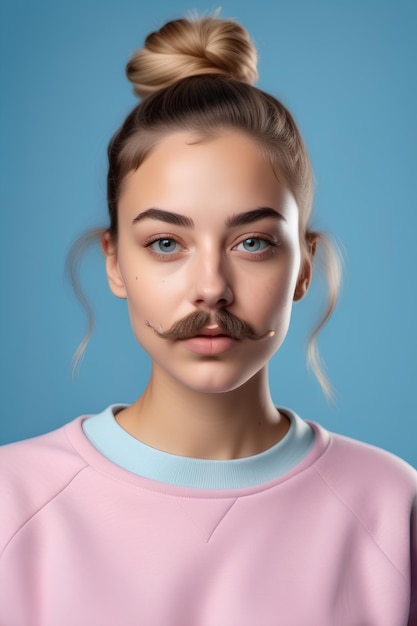 Mujer con bigote mujer bigote