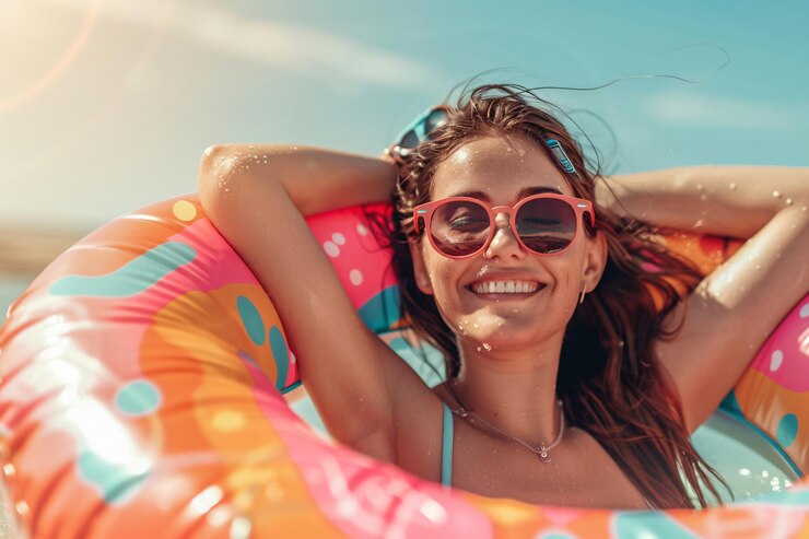 mujer en bikini
