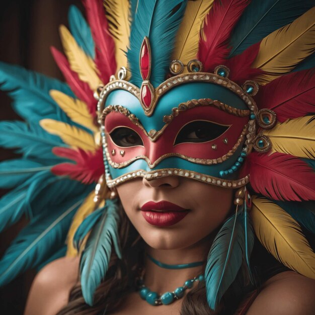 Foto mujer brasileña del carnaval 1