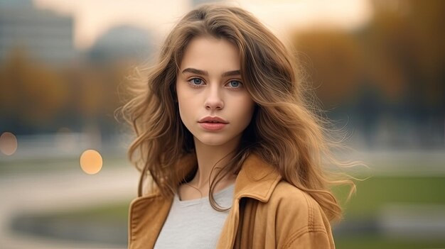 mujer de cabello dorado