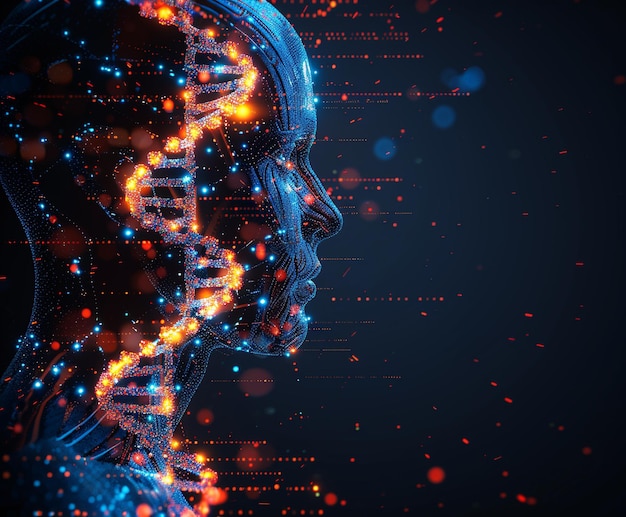 una mujer con una cabeza de cerebro y las palabras " x2 " en la parte inferior