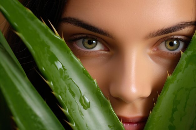 La mujer del carisma oculto y el aura del aloe