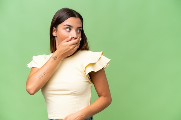 Mujer caucásica joven de origen aislado