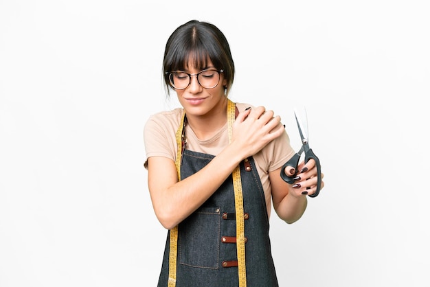 Foto mujer caucásica joven de origen aislado