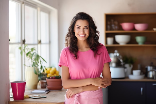 mujer en la cocina