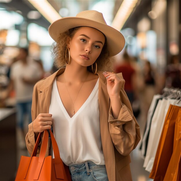 Mujer de compras