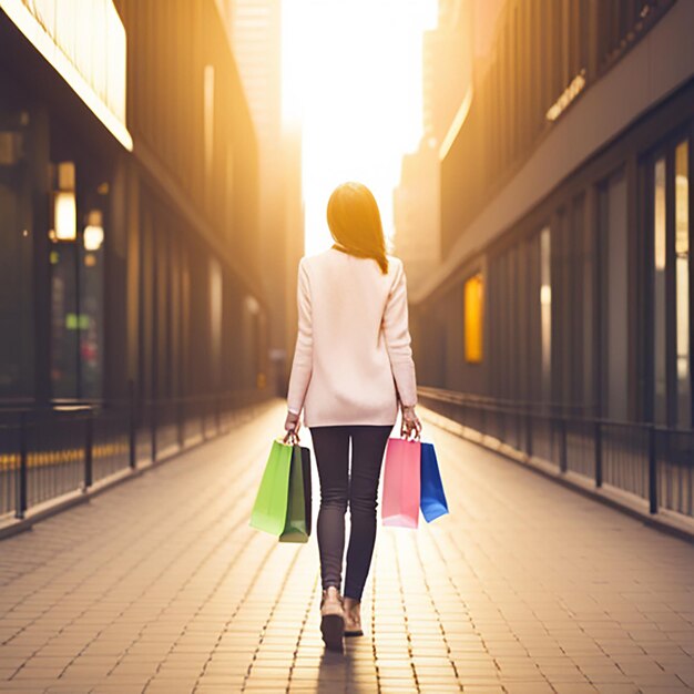 Mujer de compras