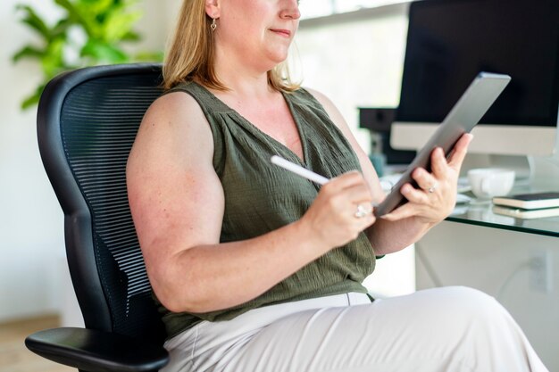 Mujer, en, el, consultorio médico