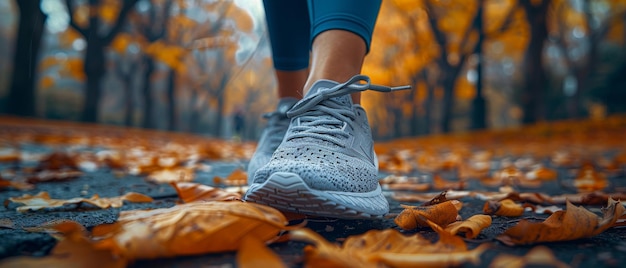 Foto una mujer corre descalza en el central park de la ciudad de nueva york en primer plano de zapatos de correr descalzos