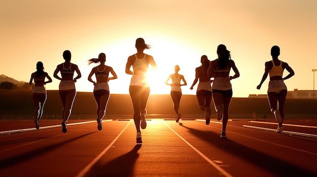 mujer corriendo de fondo