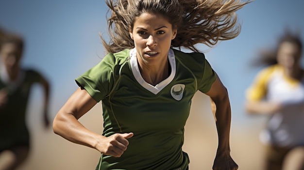 mujer corriendo HD 8K fondo de pantalla Imagen fotográfica de archivo
