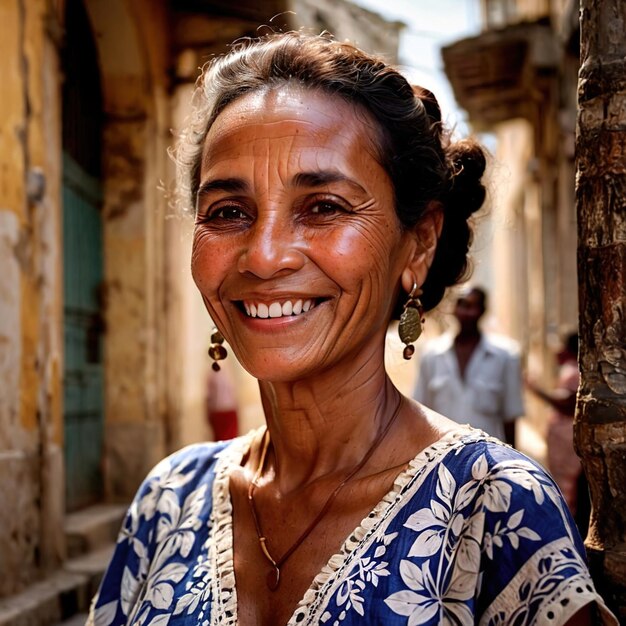 Mujer cubana de Cuba ciudadana nacional típica