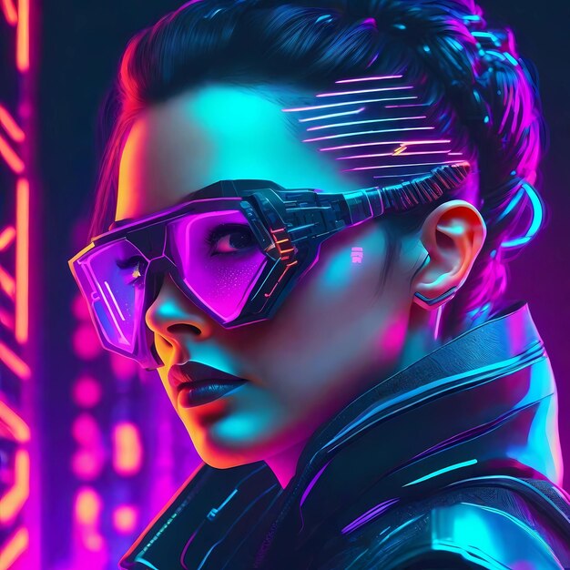 La mujer cyberpunk