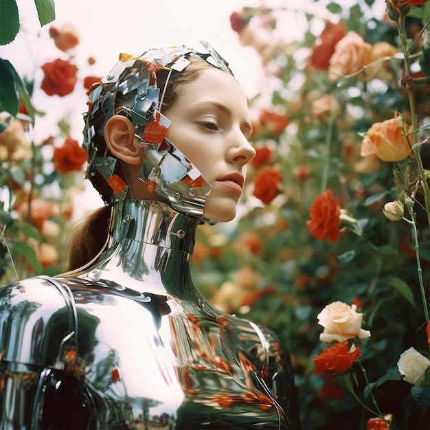 Una mujer cyborg