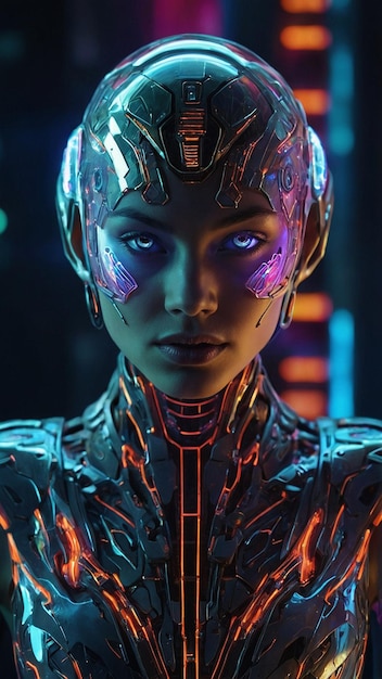 una mujer deslumbrante en 3D