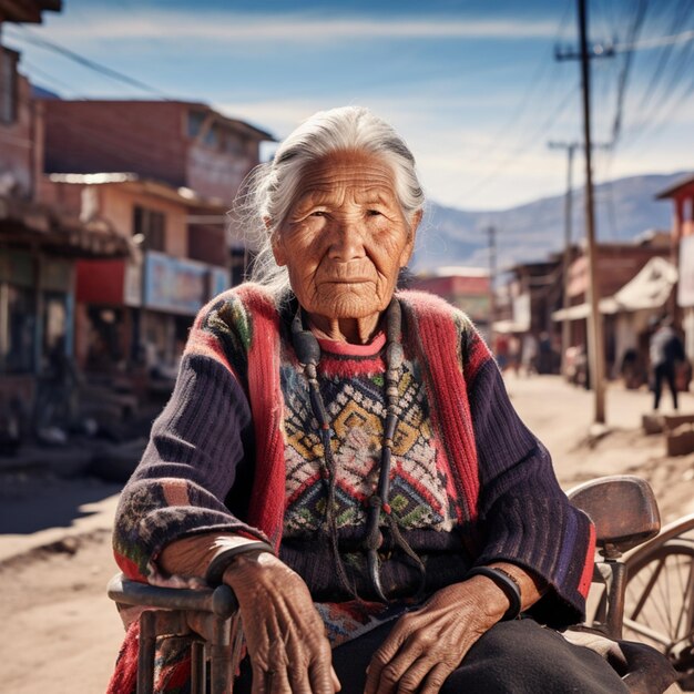 Foto mujer de edad avanzada