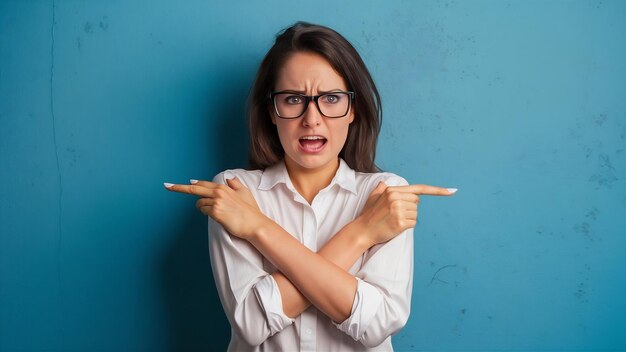 Foto mujer enojada loca como el mal