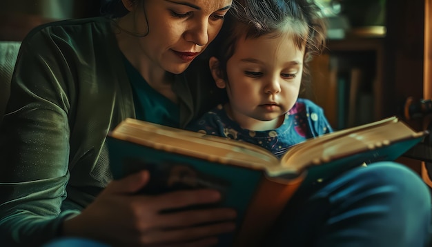 Una mujer está abrazando a dos niños pequeños