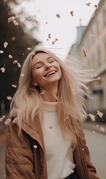 Mujer feliz