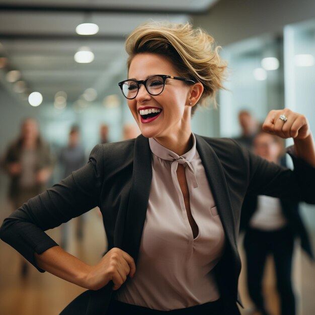 Foto mujer feliz