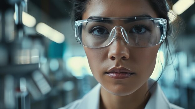 Foto mujer con gafas observando objetos lejanos con curiosidad y enfoque días de la mujer