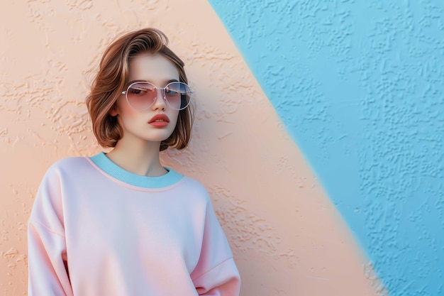 Foto mujer con gafas de sol